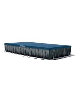 Piscina fuori terra con struttura rettangolare intex "ultra xtr frame" antracite 975x488x132cm - cod. 26374np